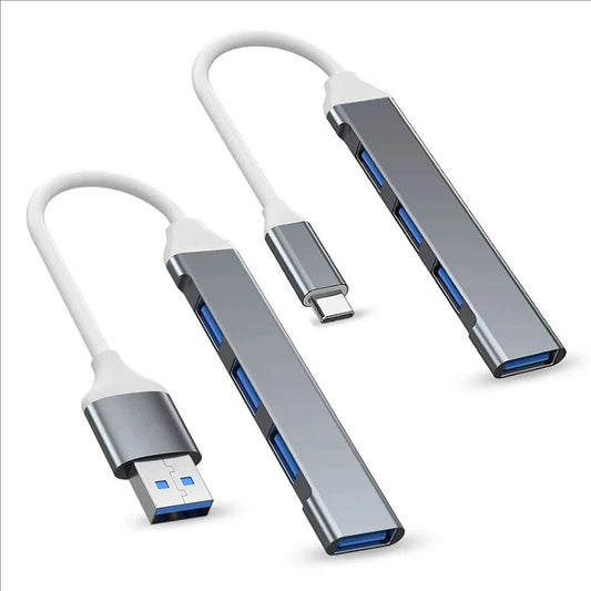 USB Type C HUB MINI USB3.1 Multi 4 Port 4 in 1 Aluminum Alloy Splitter Adapter OTG For Samsung Macbook Pro Air PC Notebook