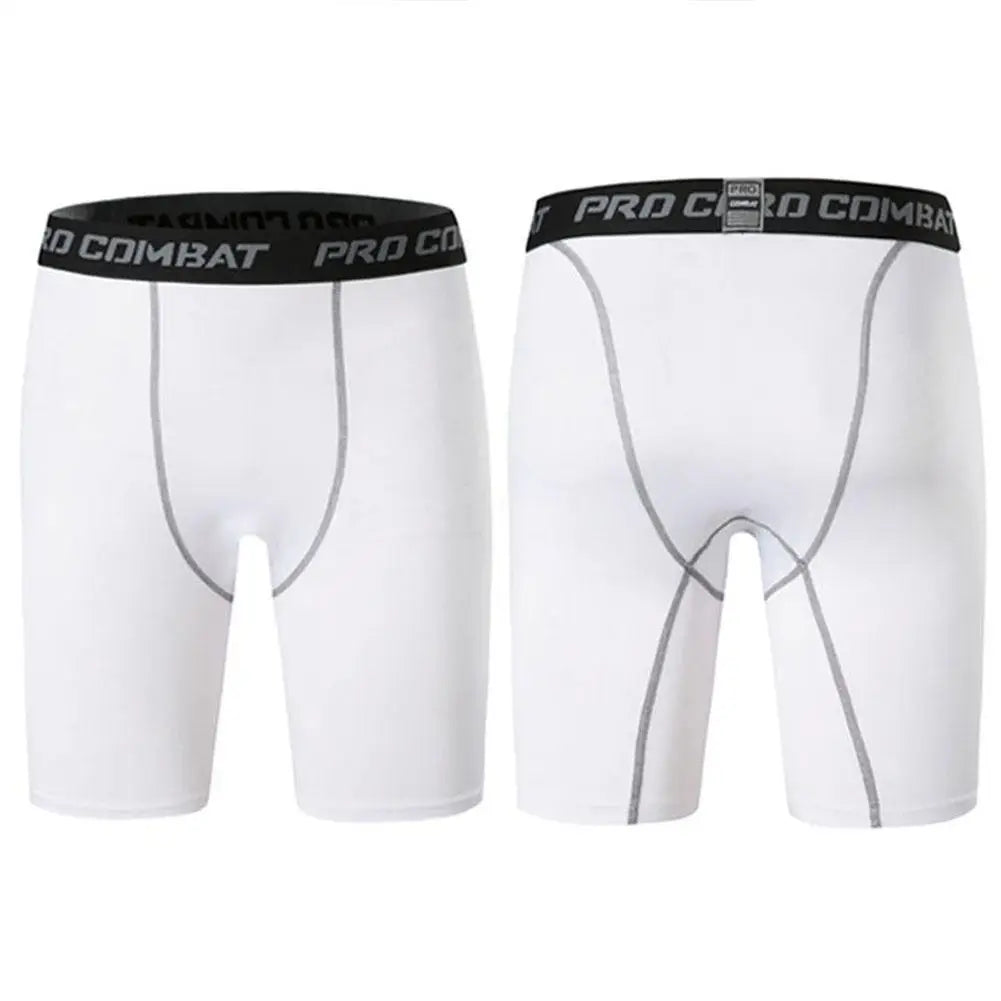 Mallas deportivas para hombre, pantalones de fitness, mallas de compresión elástica, pantalones cortos de entrenamiento para correr en el gimnasio, pantalones cortos de secado rápido.