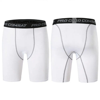 Mallas deportivas para hombre, pantalones de fitness, mallas de compresión elástica, pantalones cortos de entrenamiento para correr en el gimnasio, pantalones cortos de secado rápido.