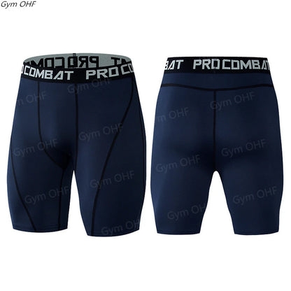 MMA Men Shorts Fitness Workout Inseam Bodybuilding Knickers Male Muscle Alive Elastic Compression Tights Skinny Legging