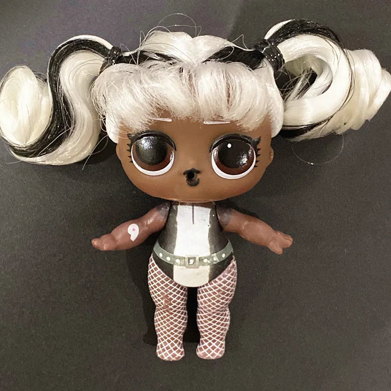 Collection Series 5 Hairgoals Change Color 8cm Big Sister Hair Dolls Lols Bhaddie Doll Set Splatters set Kids Playing Toy Gift
