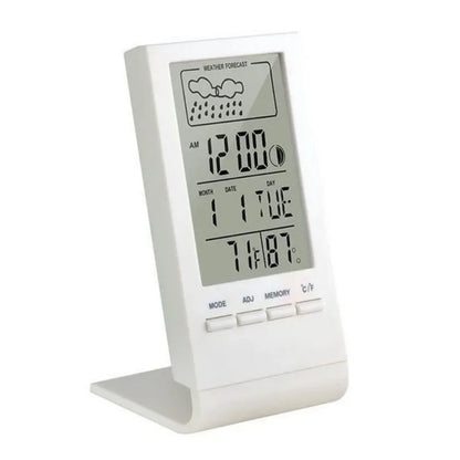 LED Digital Automatic Electronic Monitor Clock Thermometer Hygrometer Gauge Indicator Alarm Clock Indoor/Outdoor Weather Station