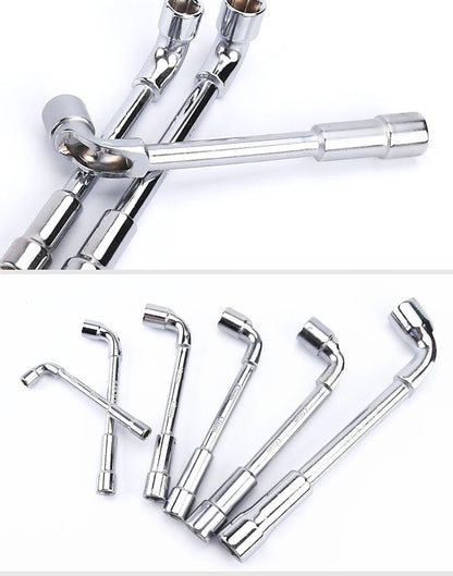 Socket wrench L type 7 type pipe type double head elbow perforated hexagon socket pipe wrench set