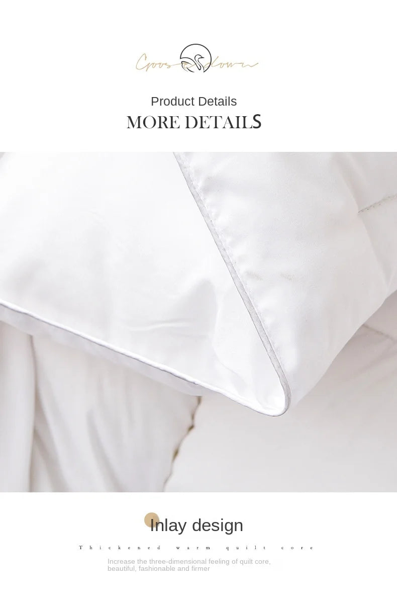Household hotel white goose down duvet blanket, summer quilt, down comforter, queen comforter