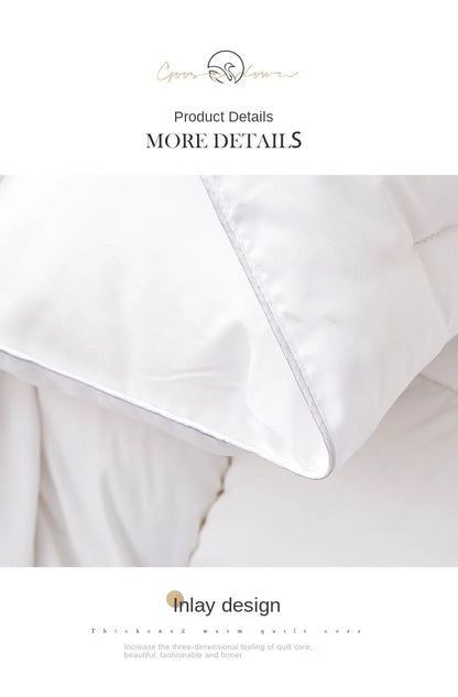 Household hotel white goose down duvet blanket, summer quilt, down comforter, queen comforter