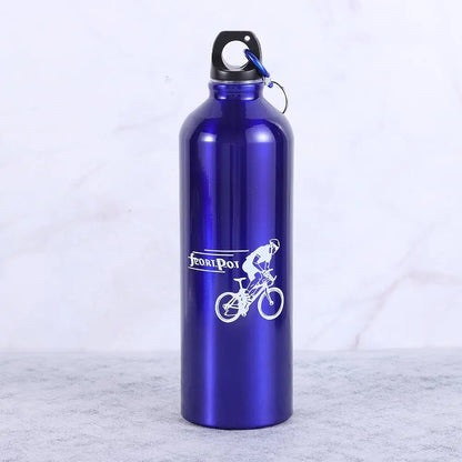 Aluminum Alloy 750ml Bicycle Water Bottle Food Grade Sports Fitness Running Riding Camping Hiking Kettle Leak-proof Bike Bottle