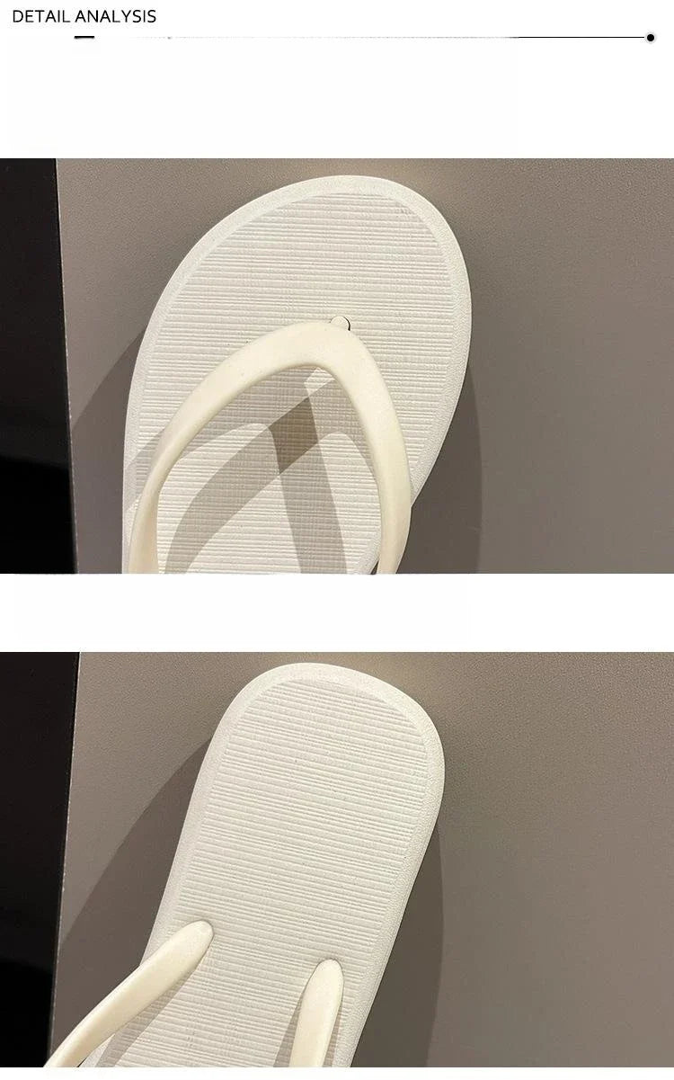 Beach Sandals Summer Flip Flops for Women Slippers Cute Candy Color Indoor Flat Shoes Men Beach Slippers Non-slip Soft Sole