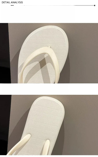 Beach Sandals Summer Flip Flops for Women Slippers Cute Candy Color Indoor Flat Shoes Men Beach Slippers Non-slip Soft Sole
