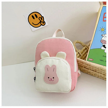 Children's Kindergarten Backpack Cute Cartoon Toddlers Girls' School Backpack Fashion Lightweight Kids Boys Canvas Shoulder Bag