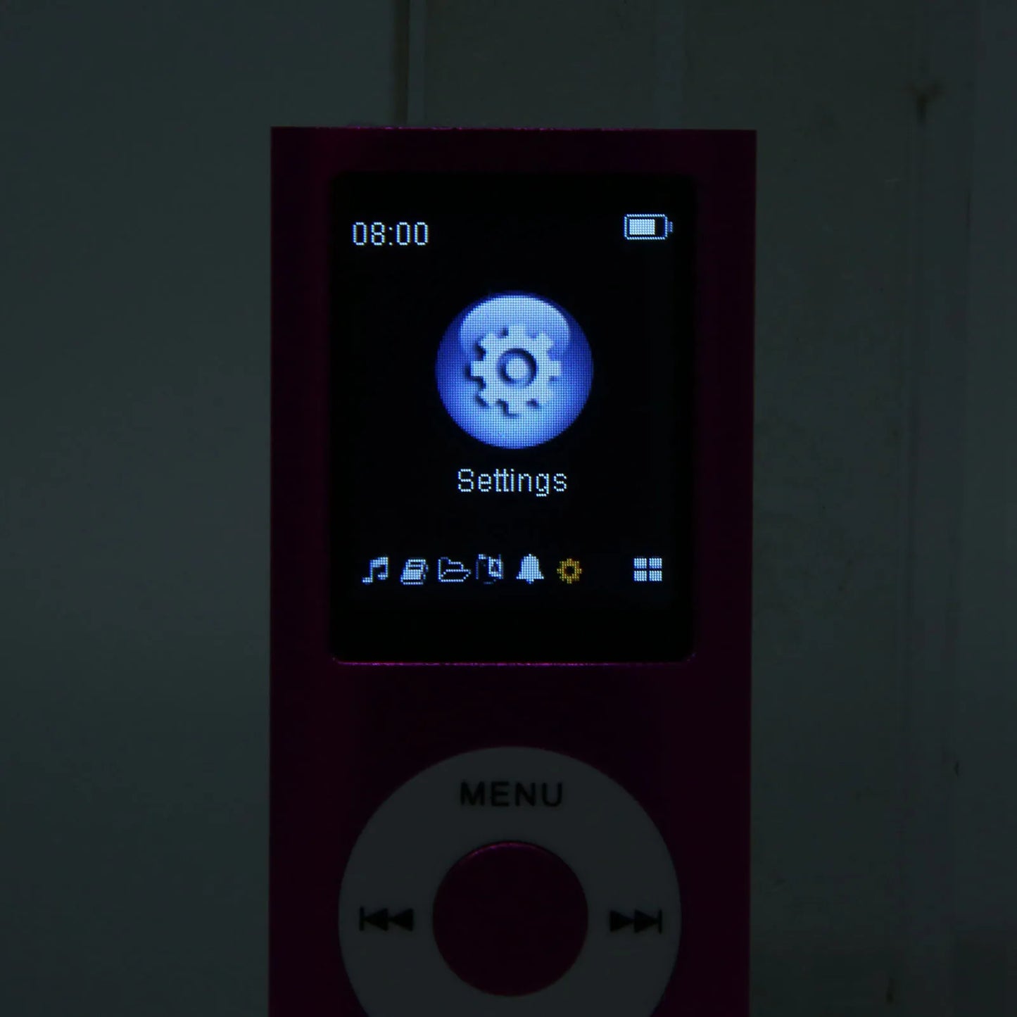 1.8in Player Support Memory Card Ultra Thin LCD MP3 Player with Bluetooth for Students Running Walking MP3 Player LCD Player