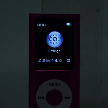 1.8in Player Support Memory Card Ultra Thin LCD MP3 Player with Bluetooth for Students Running Walking MP3 Player LCD Player