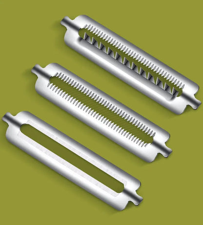 3 in 1 Utensili da cucina multifunzione per pelare frutta e verdura, utensile per tritare verdure, lama in acciaio inossidabile, facile da pulire e sostituire