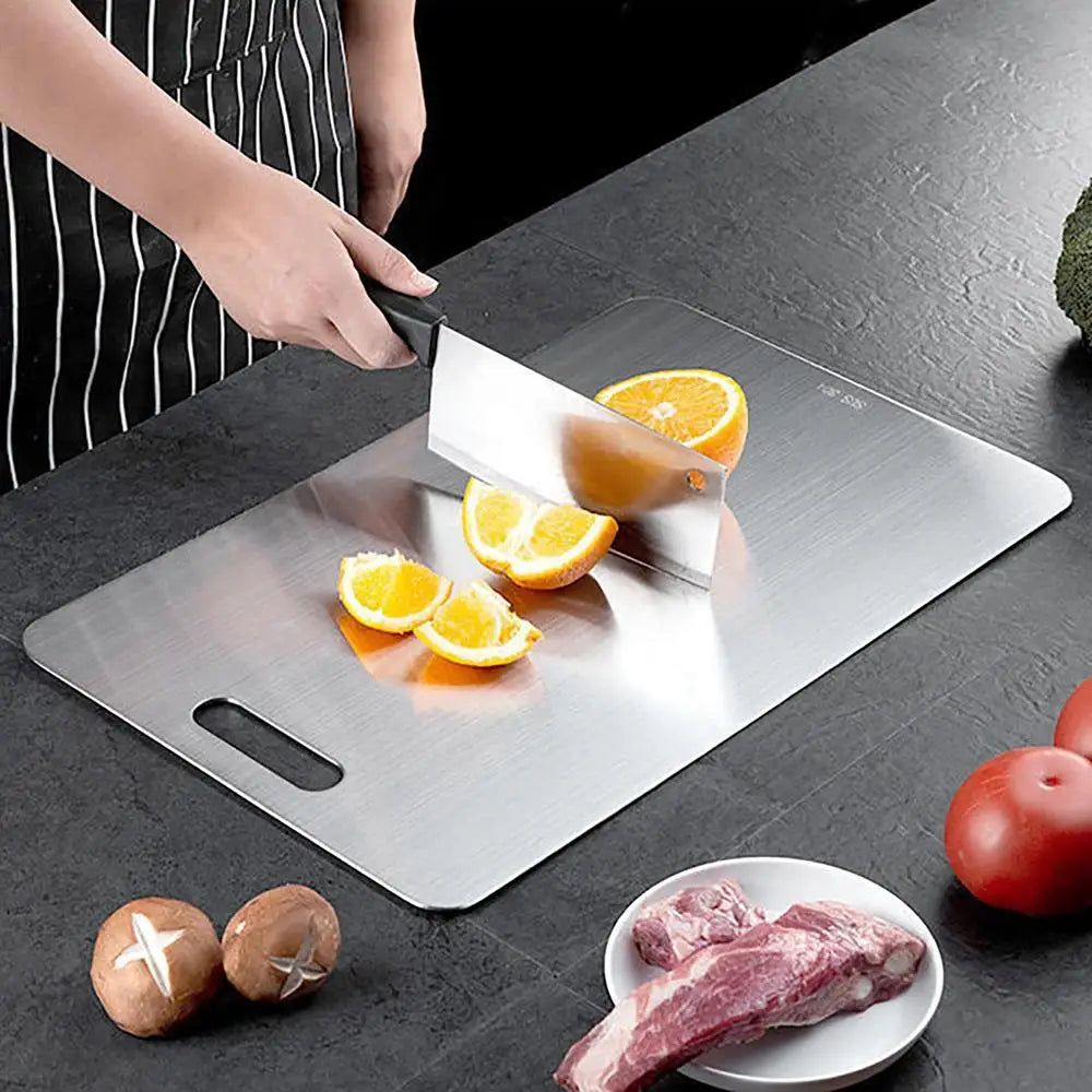 Board Kitchen Titanium Cutting Boards For Stainless  304 Steel Thickened Double-Sided Food Grade Portable Fruit Meat Chopping