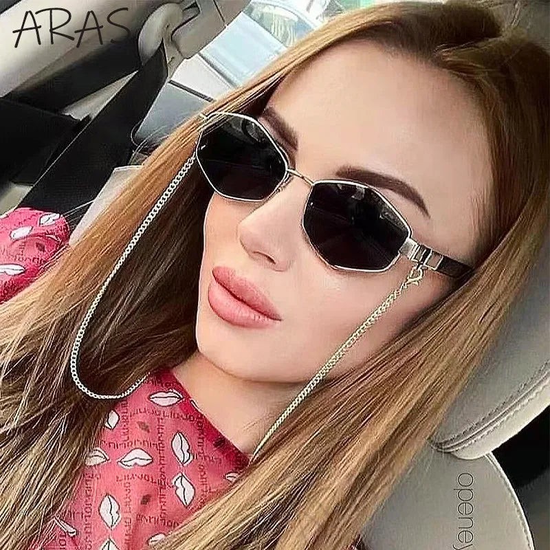 Designer Unique Polygonal Sun Glasses