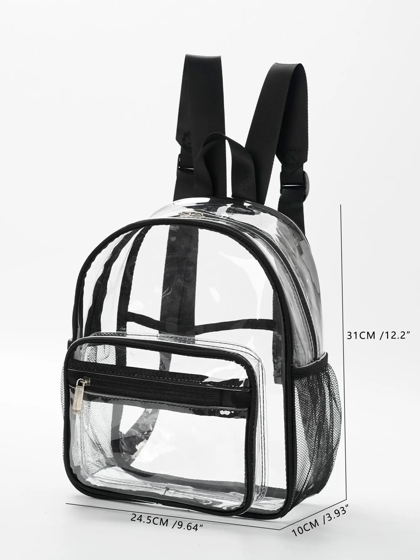 Transparent Contrasting Color Waterproof Children'S Backpack Suitable For Girls, Boys, Swimming, Outdoor Sports, And Travel