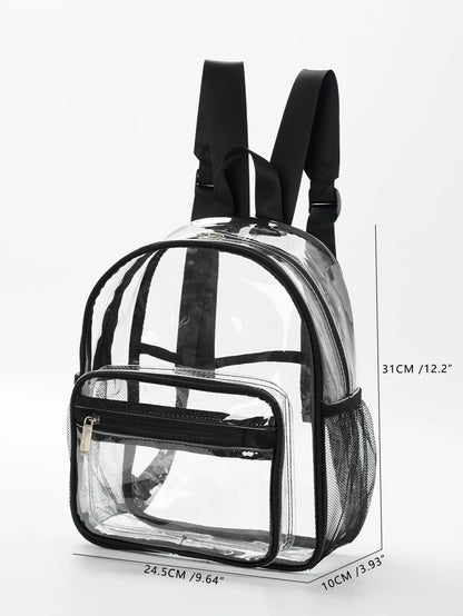 Transparent Contrasting Color Waterproof Children'S Backpack Suitable For Girls, Boys, Swimming, Outdoor Sports, And Travel