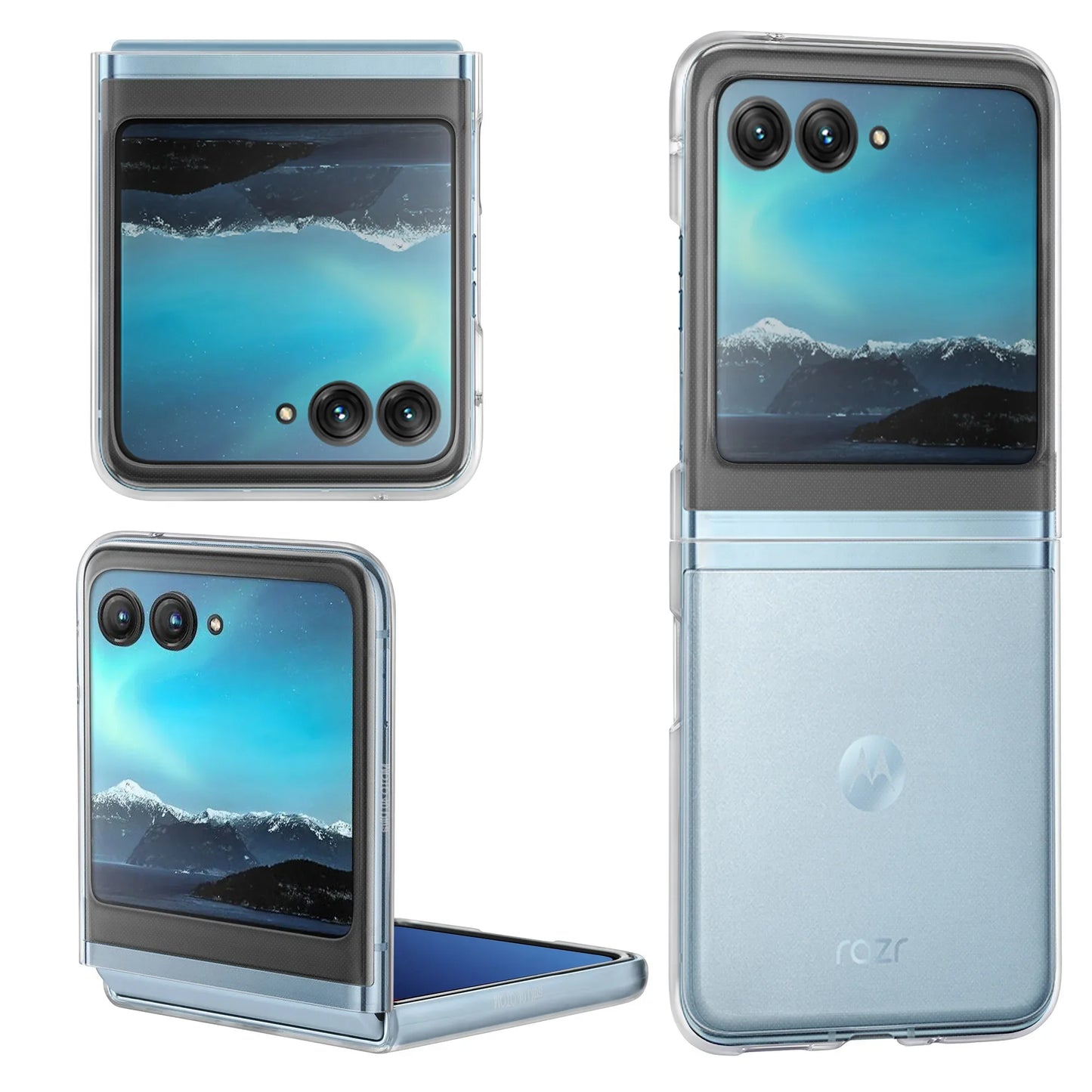 Clear Hard Case for MOTOROLA MOTO RAZR 40 60 Ultra Razr40 Plus Razr 50 ultra 2022 5G Fall Protection Thin Phone Cover