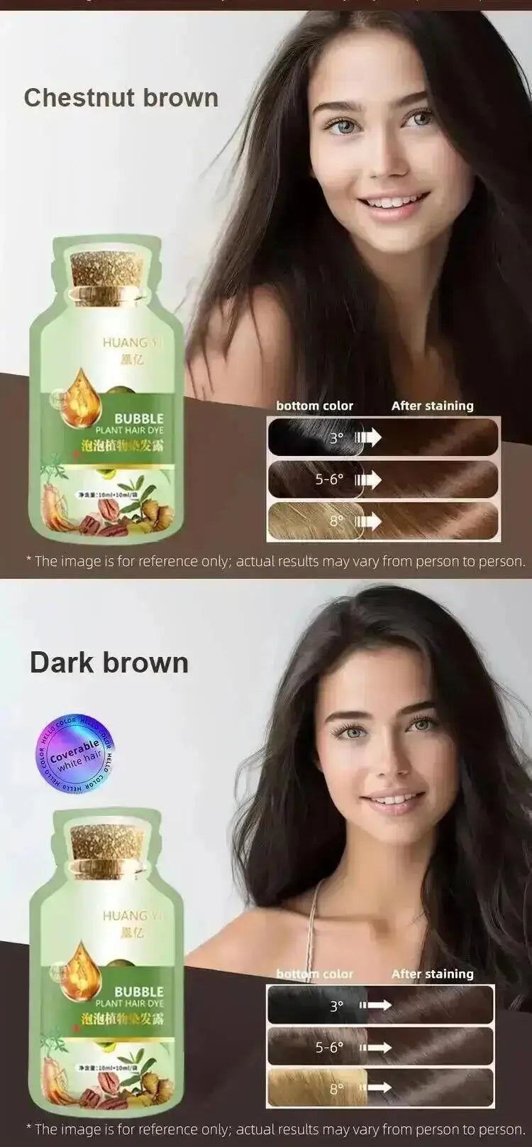 Natural Plant Herbal Hair Dye Shampoo 5 Minutes Change Hair Color Non-irritating Repairs Gray White Fashion Hair Care Women Men