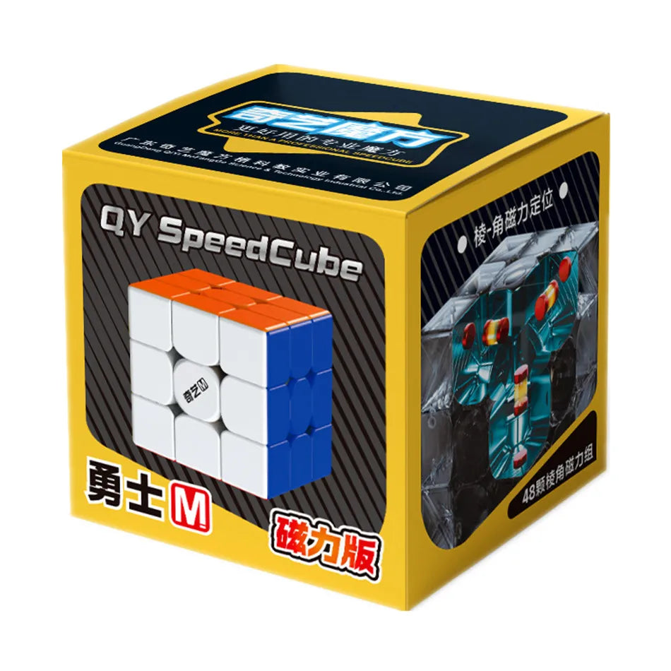 QiYi QiHang Warrior M 3x3 Magic Cubes White Black Speed Puzzle Professional Cubo Magico Toys Birthday Christmas Gifts For Kids
