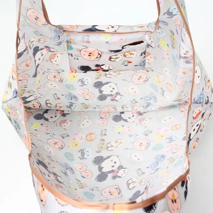 50*60cm Disney cartoon  bag Stitch shopping Mickey mouse bag storage High capacity green bag hand cartoon shoulder