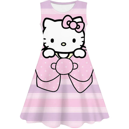 3D Printing Glisten Summer Barbie I Am Kenough Princess Dress Girls Women Short Sleeve Costume Party Dresses Children Clothes