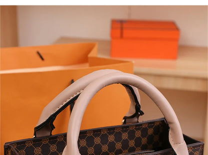 Fashion Square Small Top-handle Bags Casual Tote Pu Leather Plaid Crossbody Shoulder Bag Women Handbags For Daily Used And Gift