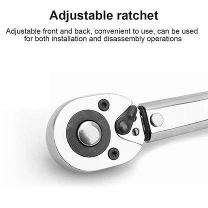 5-25Nm Quick-release Torque Wrench Set Car Repair Tool 1/4'' Ratchet Wrench Kit 11pcs Torque Spanner Screwdriver Bits Hand Tool