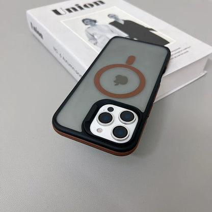 Luxury Magnetic Color Matte Translucent Armor Shockproof Case For iPhone 11 12 ProMax Magsafe Wireless Charge Cover