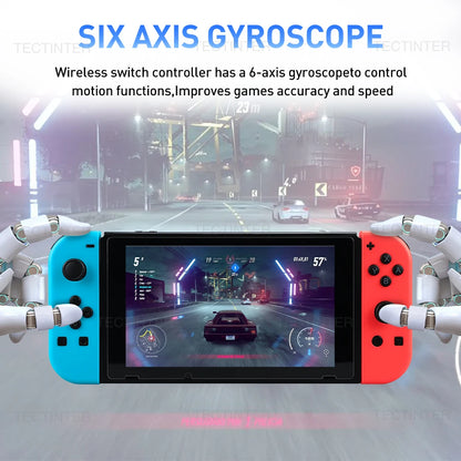 Compatibile con NS Switch/Lite/OLED Controller Joypad Wireless Joystick Gamepad Controle con funzione Wake-up/Screenshot