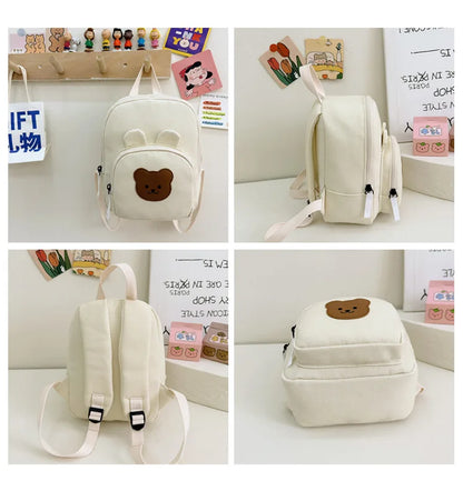 Children's Kindergarten Backpack Cute Cartoon Toddlers Girls' School Backpack Fashion Lightweight Kids Boys Canvas Shoulder Bag