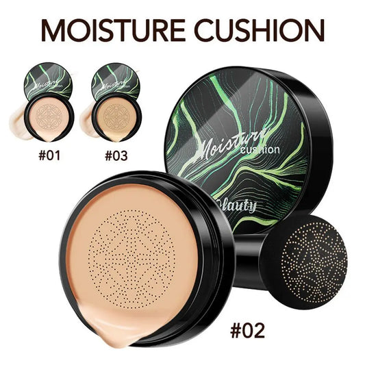 Moist Air Cushion CC Mushroom Head Powder Puff Quick Foundation Cream Makeup Base Makeup Waterproof Cosm Makeup Brightening T2I1