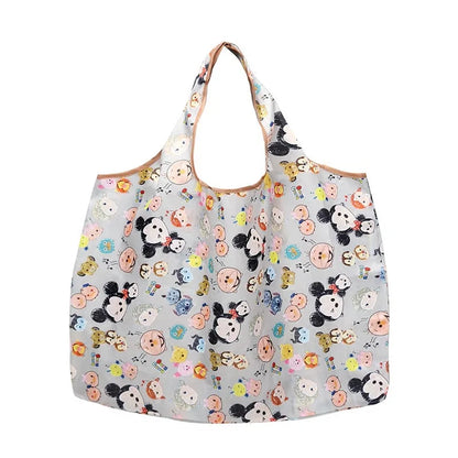 50*60cm Disney cartoon  bag Stitch shopping Mickey mouse bag storage High capacity green bag hand cartoon shoulder