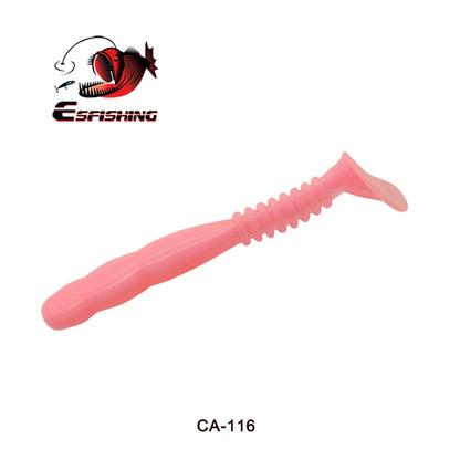 KESFISHING Fishing Lures Rock Shiner 50 95 115mm Pesca Artificial Soft Silicone Bass Baits Quality Smell and Salts T Tail Shad