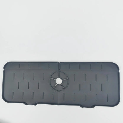 Almohadilla absorbente de silicona para grifo de cocina, repisa, fregadero, protector de salpicaduras, tapete de drenaje para baño, accesorios
