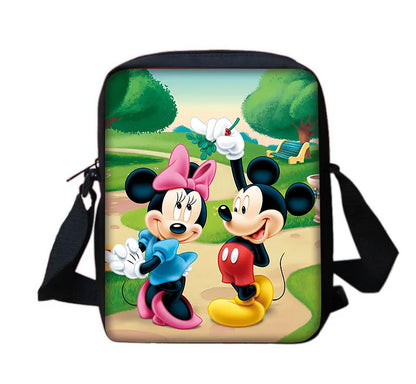Disney Cute Mickey Minnie Child School Backpack With Shoulder Bag Pencil Bags School Bags for Boys Girls Best Gift