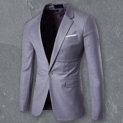 Men Blazer High Quality Business Slim Fit Single Buttons Suits Jacket Men Slim Fit Casual Wedding Groom Blazer Coats Suit Coat