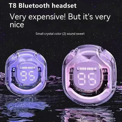 Original T2 TWS Wireless Headphones Bluetooth 5.3 Headset ENC LED Power Digital Display Stereo Sound Earphones for Sport Earbuds