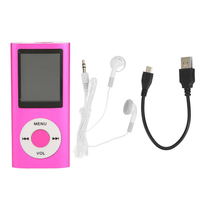 1.8in Player Support Memory Card Ultra Thin LCD MP3 Player with Bluetooth for Students Running Walking MP3 Player LCD Player