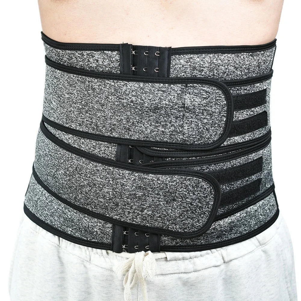 Mens Waist Trainer Corset Workout Sauna Sweat Belly Trimmer Man Belt Sports Compression Body Shaper Girdle Fitness Weight Loss