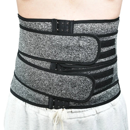 Mens Waist Trainer Corset Workout Sauna Sweat Belly Trimmer Man Belt Sports Compression Body Shaper Girdle Fitness Weight Loss