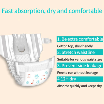Disposable Dog Diaper Hygroscopic wet oneself Breathable Puppy Short Pet Physiological Pants Super Absorption For Puppy Dogs