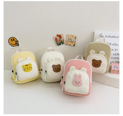 Children's Kindergarten Backpack Cute Cartoon Toddlers Girls' School Backpack Fashion Lightweight Kids Boys Canvas Shoulder Bag