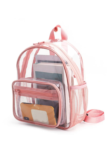 Transparent Contrasting Color Waterproof Children'S Backpack Suitable For Girls, Boys, Swimming, Outdoor Sports, And Travel