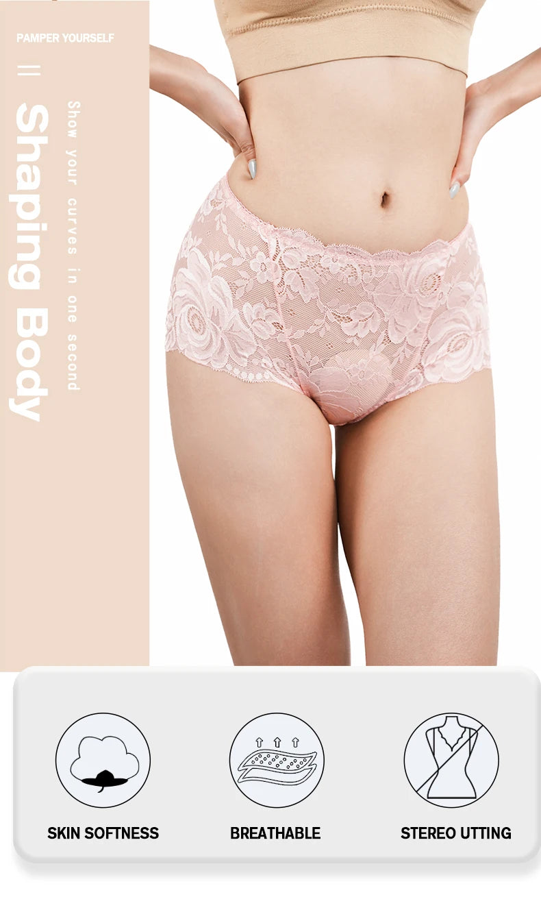 Sexy Women's Lace Panties Underwear Hollow Out Intimate Lingerie Female Lace Floral Underpants Briefs Woman Candy Color