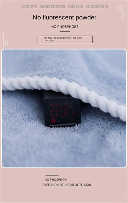 Women's Bathrobe Coral Velvet Bath Skirt Soft Absorbent Thickened with Edging Adult Women Chest Wrapped Wearable Bath Towel