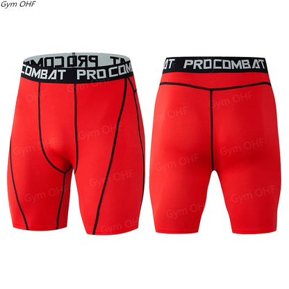 MMA Men Shorts Fitness Workout Inseam Bodybuilding Knickers Male Muscle Alive Elastic Compression Tights Skinny Legging