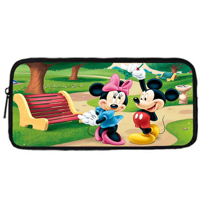 Disney Cute Mickey Minnie Child School Backpack With Shoulder Bag Pencil Bags School Bags for Boys Girls Best Gift