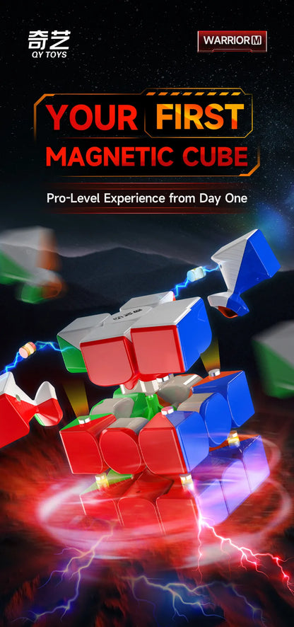 QiYi QiHang Warrior M 3x3 Magic Cubes White Black Speed Puzzle Professional Cubo Magico Toys Birthday Christmas Gifts For Kids