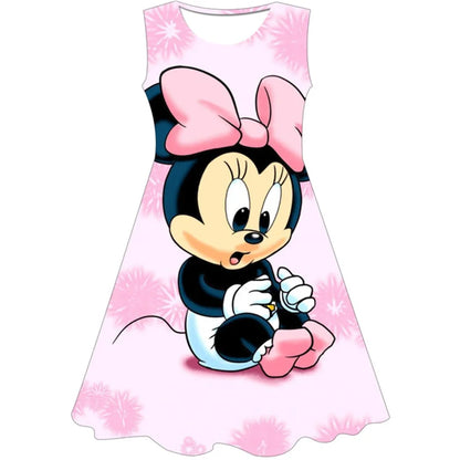 3D Printing Glisten Summer Barbie I Am Kenough Princess Dress Girls Women Short Sleeve Costume Party Dresses Children Clothes
