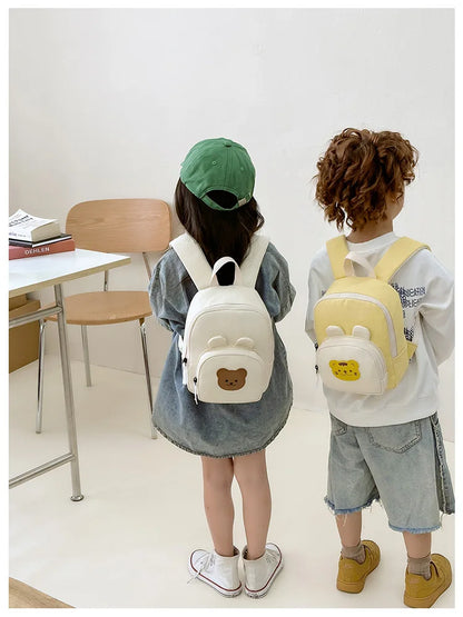 Children's Kindergarten Backpack Cute Cartoon Toddlers Girls' School Backpack Fashion Lightweight Kids Boys Canvas Shoulder Bag